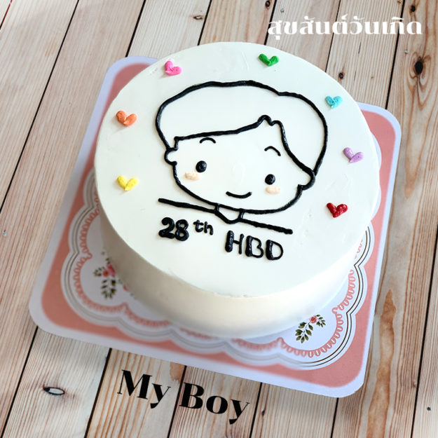 เค้กมินิมอล หน้าผู้ชาย หาดใหญ่